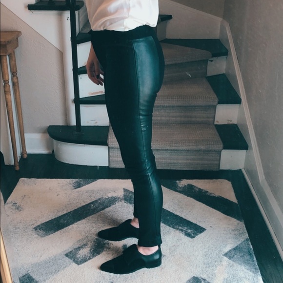 Club Monaco Leather Pants, Size 0 - Picture 3 of 6